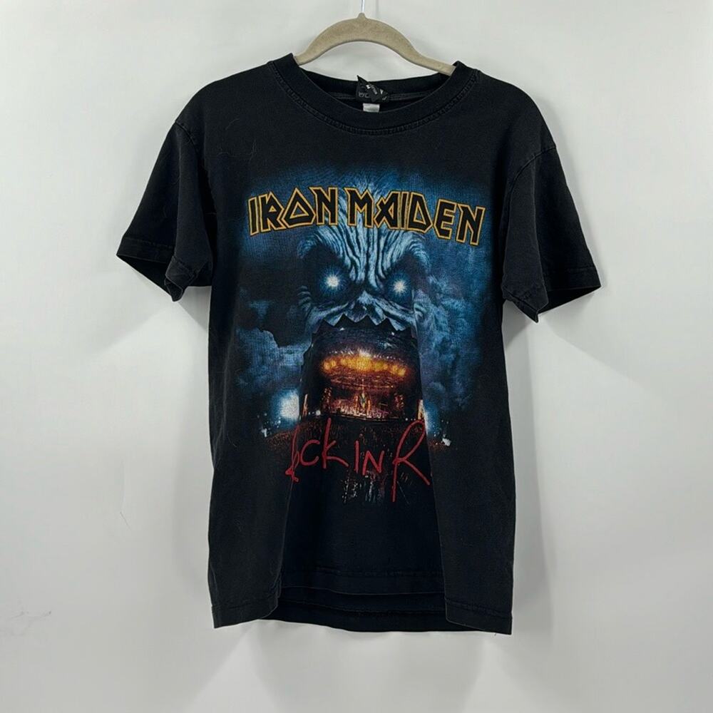 Vintage Iron Maiden rock in rio graphic 2002 t shirt